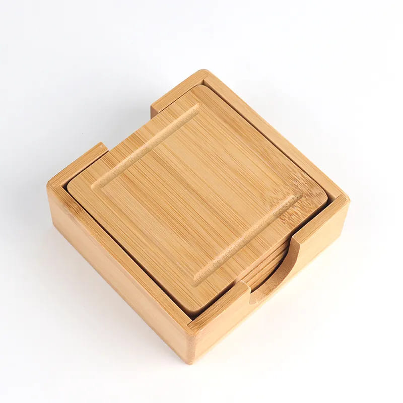 PREMIUM BAMBOO 5 PIERS COASTERS COT, каботаж за напитки бира